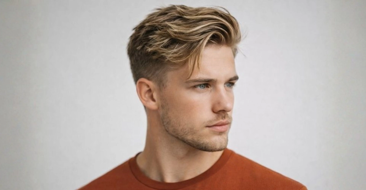 Side Swept Hair with Short Sides
