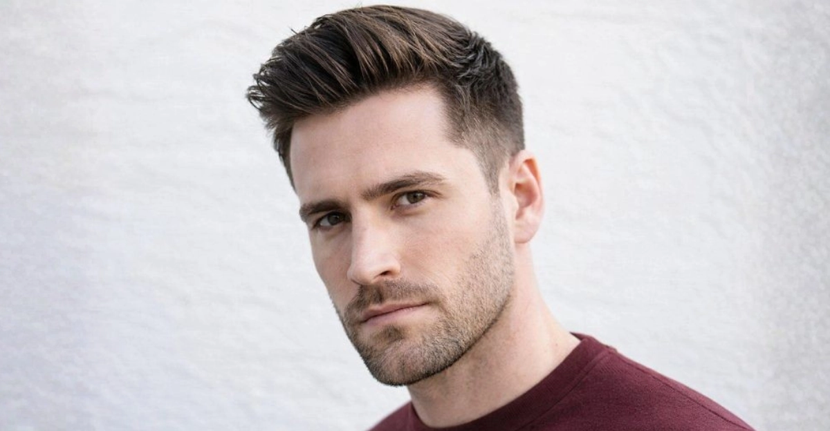 Textured Comb Over Taper