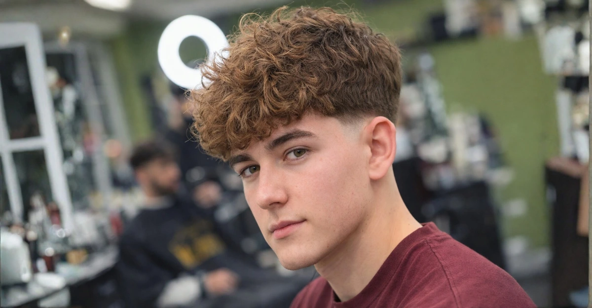 Thick Fluffy Hair with Low Temp Fade