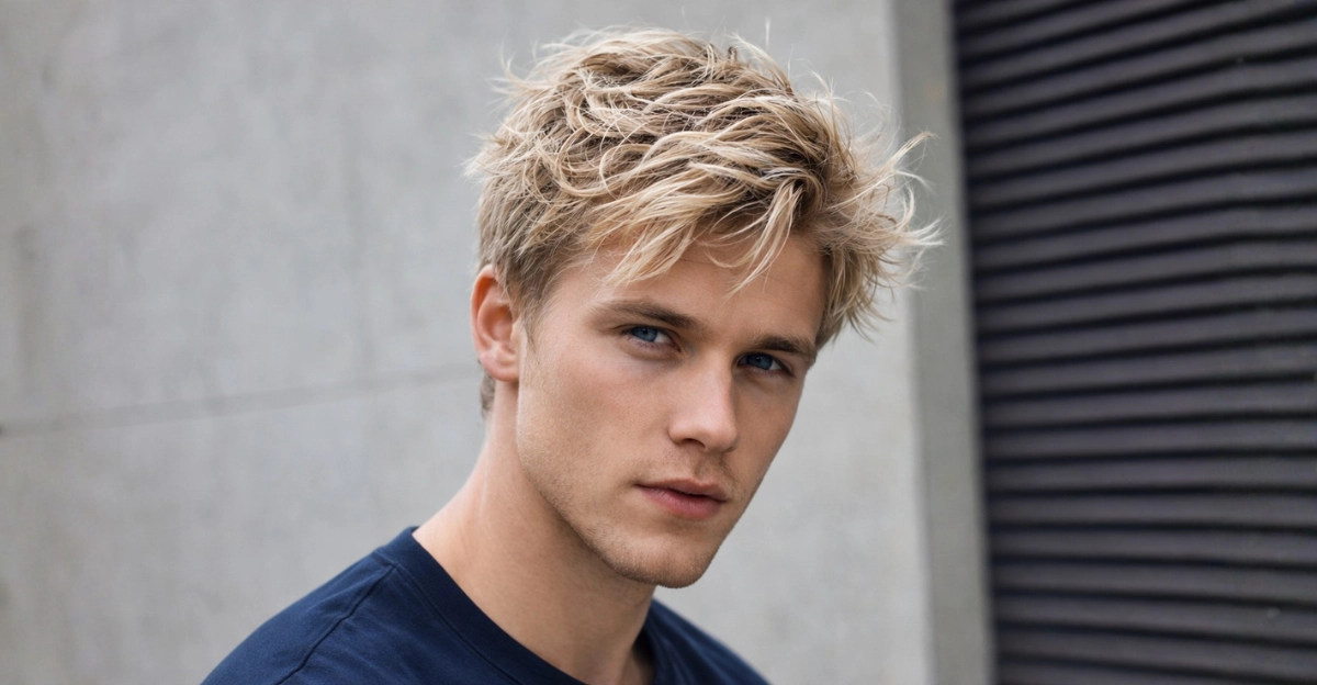 Tousled Blonde Hair