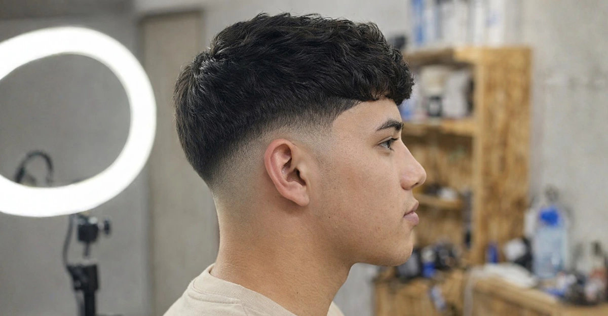 Trendy Short Hair with Low Skin Fade