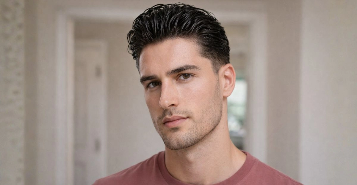 Wet Look Hairstyles for Men