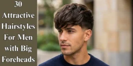 30 Attractive Hairstyles For Men with Big Foreheads