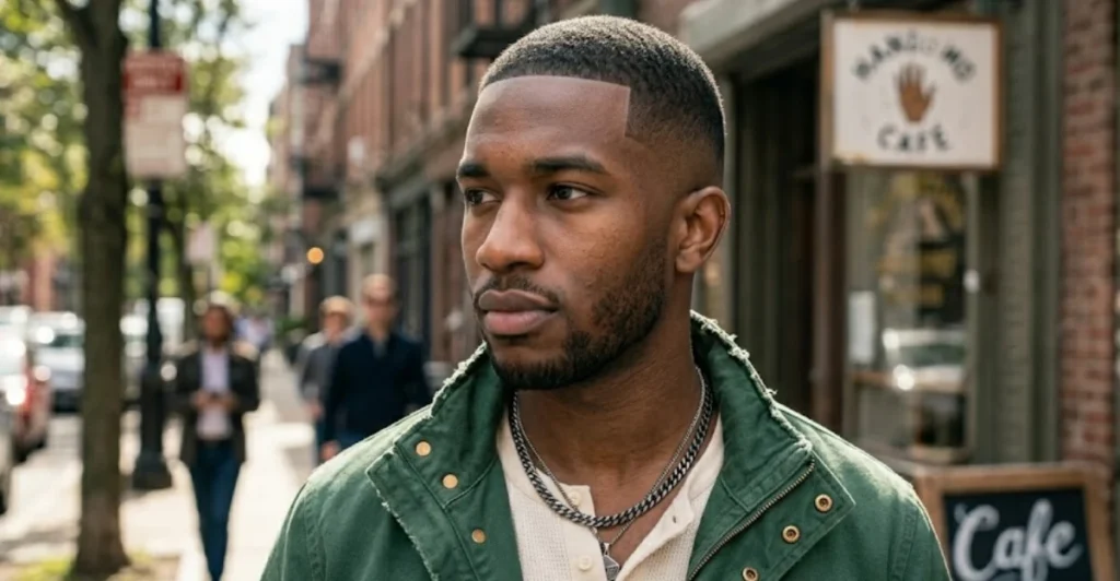 Buzz Cut Fade with Line Up