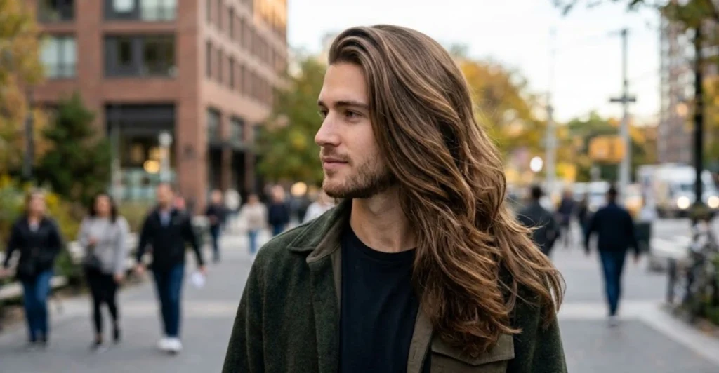 Long Side Swept Hair