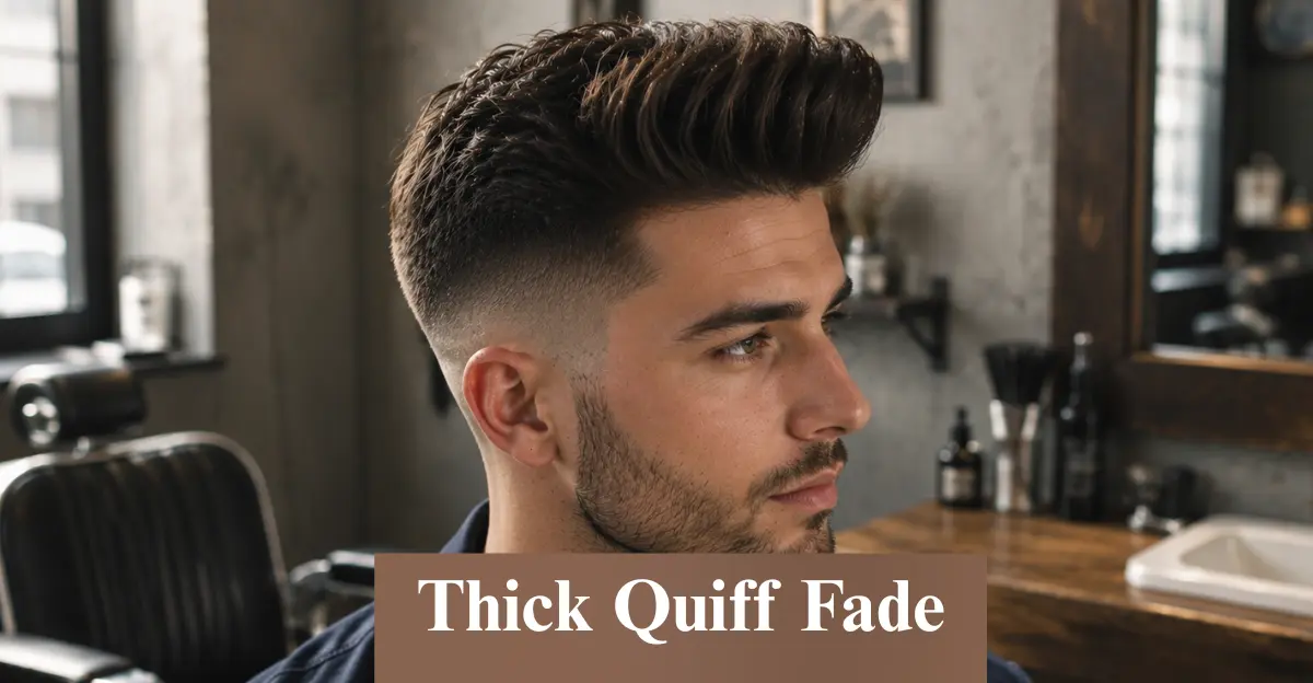 Thick Quiff Fade