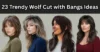 23 Trendy Wolf Cut with Bangs Ideas - Post Thumbnail
