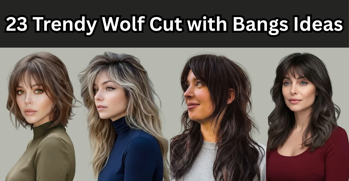 23 Trendy Wolf Cut with Bangs Ideas