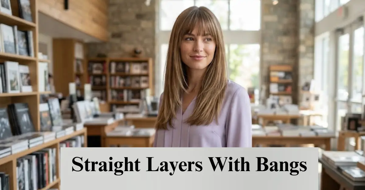 Straight Layers With Bangs