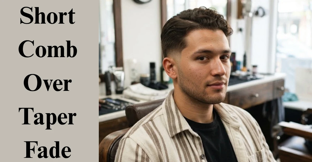Short Comb Over Taper Fade