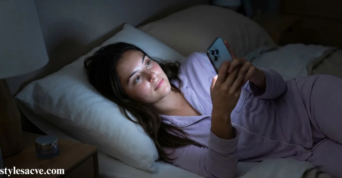 Avoid blue light before bed