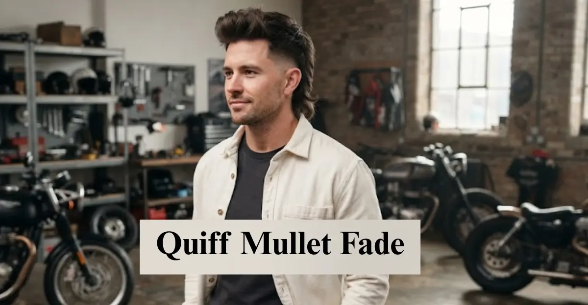 Quiff Mullet Fade