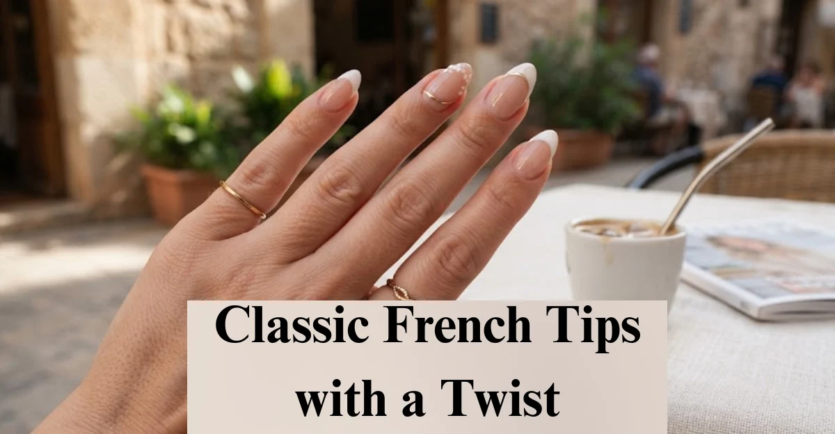 Classic French Tips with a Twist