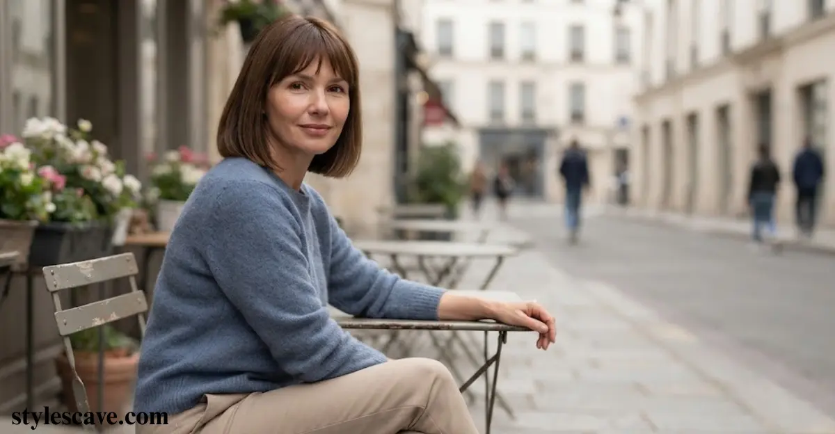 3. Straight Bob With Soft Bangs