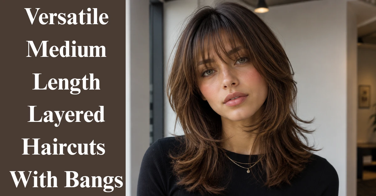 30 Versatile Medium-Length Layered Haircuts With Bangs You’ll Fall In Love With