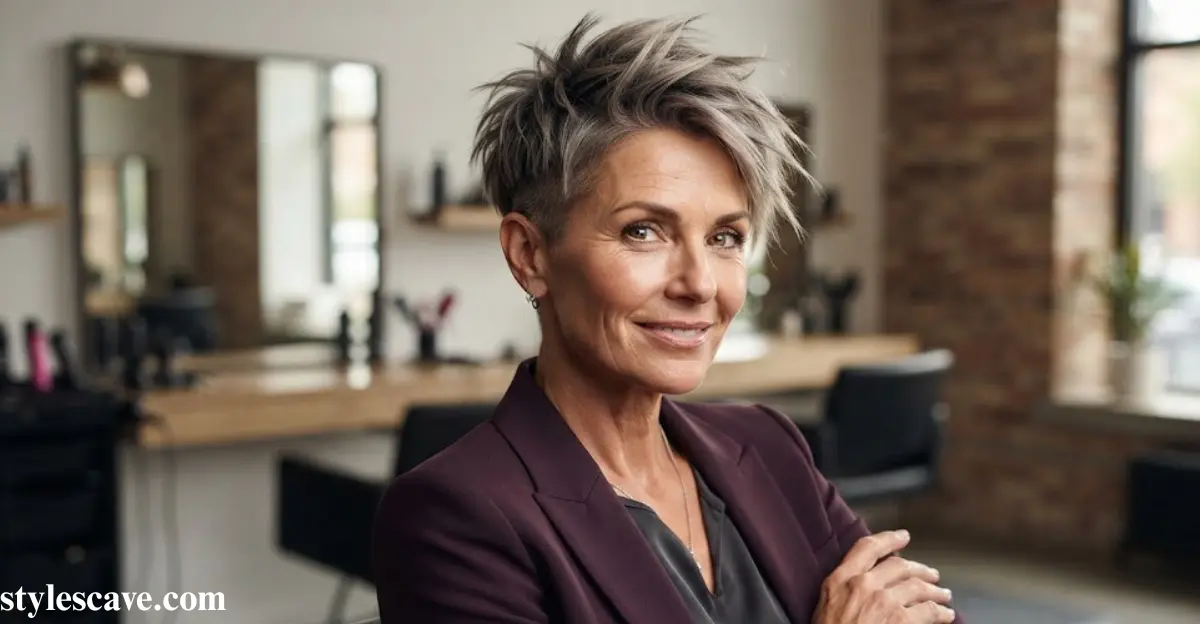 20 Undercut Edgy Choppy Pixie Cuts for Women Over 50