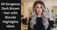 34 Gorgeous Dark Brown Hair with Blonde Highlights Ideas