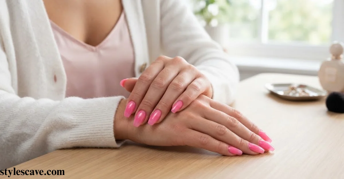 Barbie Pink Jelly Nails
