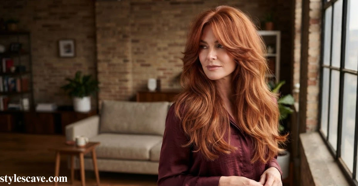 4. Copper Red Butterfly Haircut