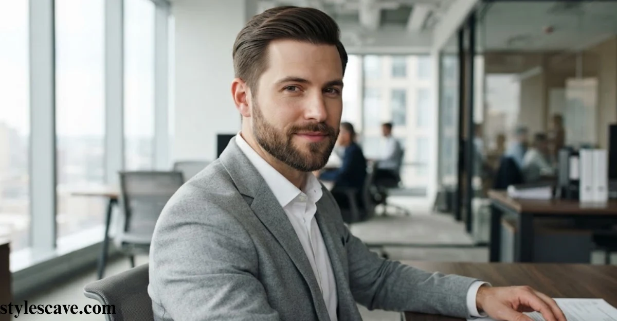 Professional Comb Over with Beard