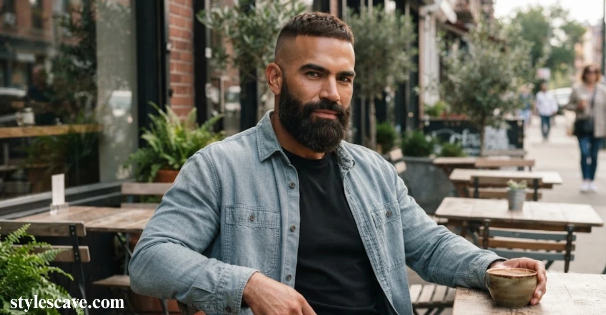 Bald Fade with Full Beard
