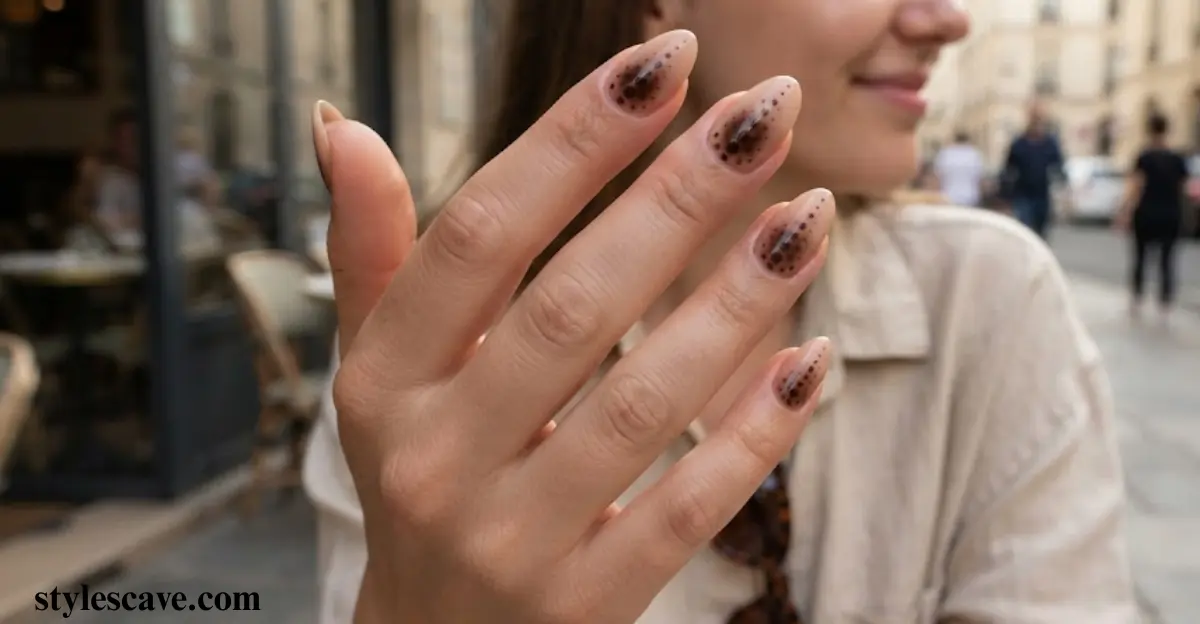 Brown Aura with Dot Gradient