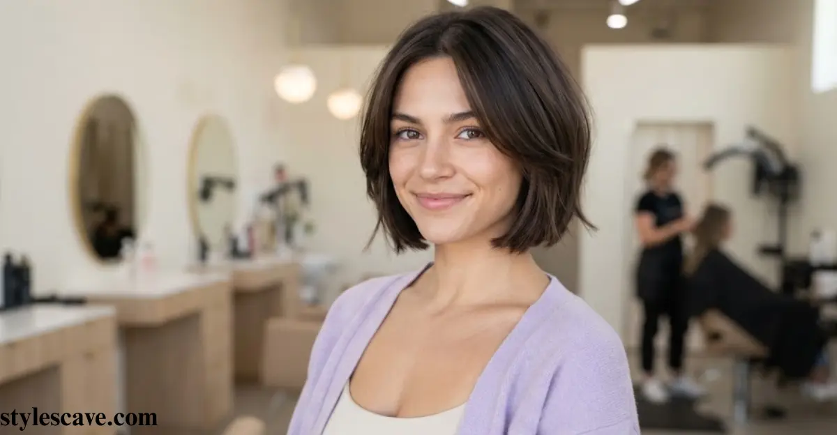 Short Face-Framing Layered Bob