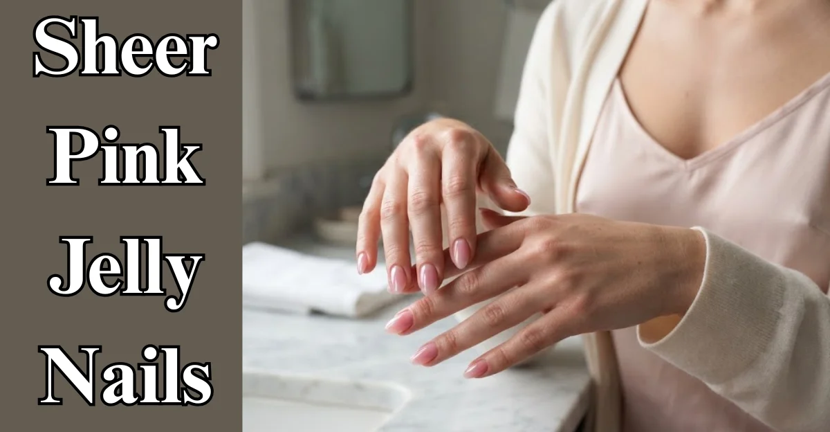 Sheer Pink Jelly Nails