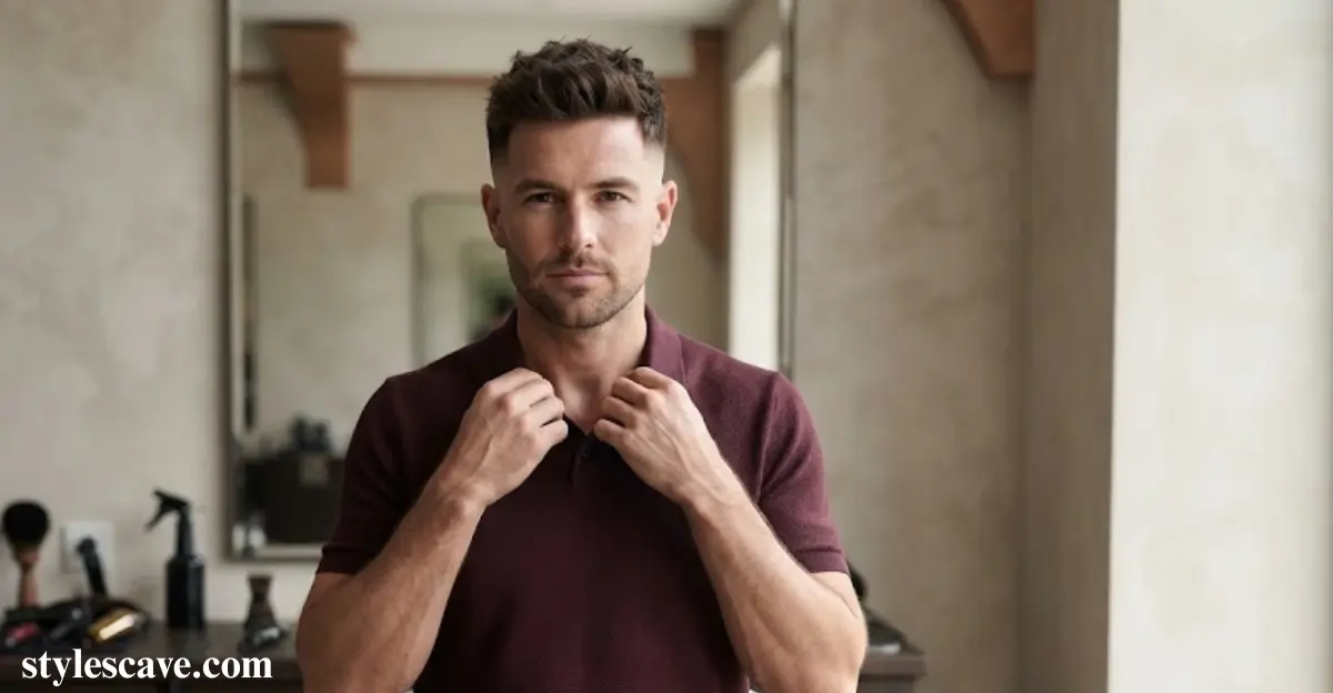 Textured Quiff with Sharp Fade