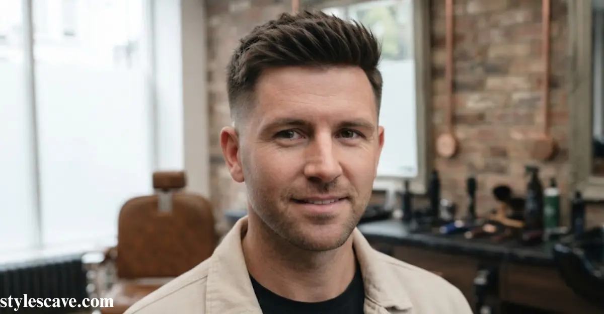 Short Quiff with Low Taper Fade