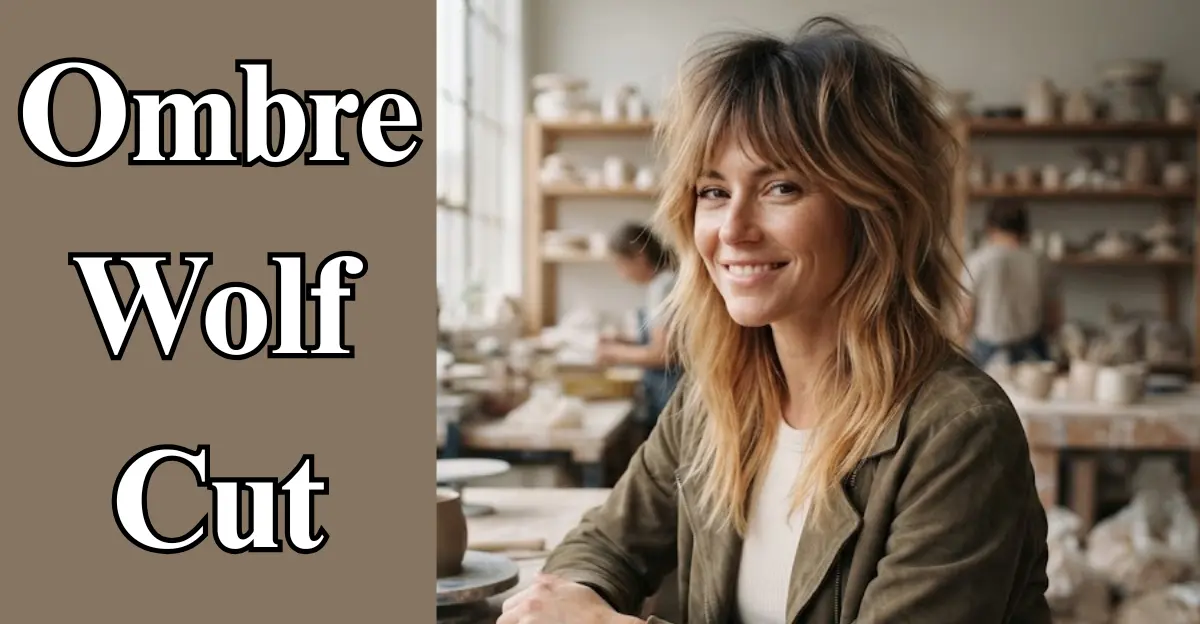 Ombre Wolf Cut