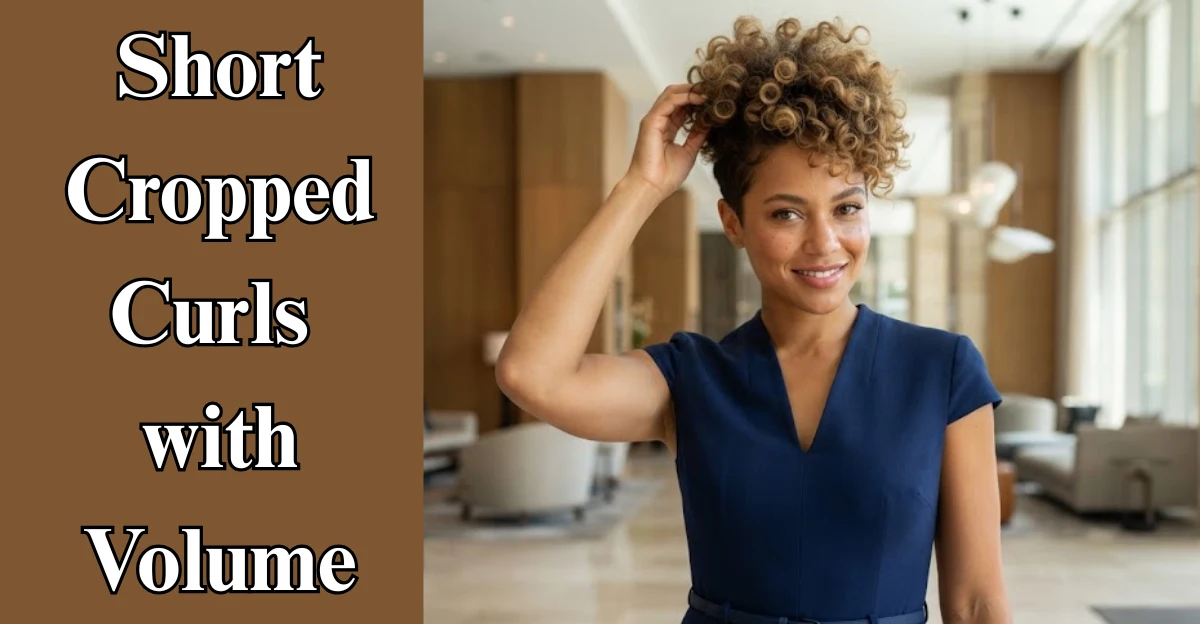 Short Cropped Curls with Volume