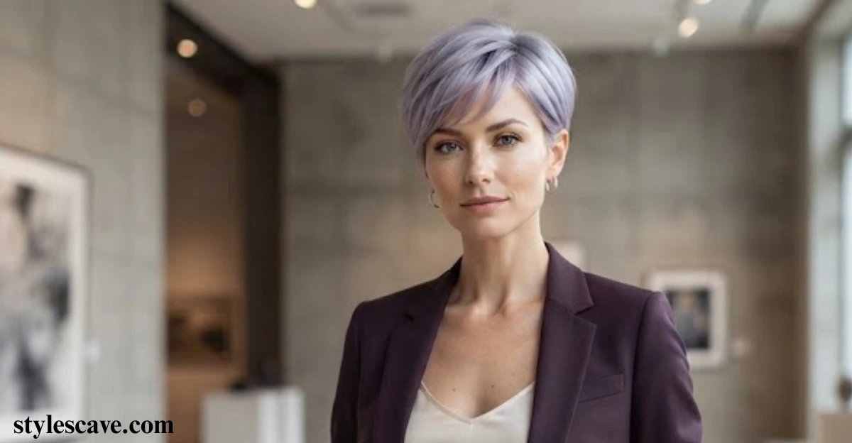 Silver and Lavender Pixie