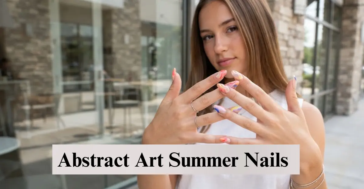 Abstract Art Summer Nails