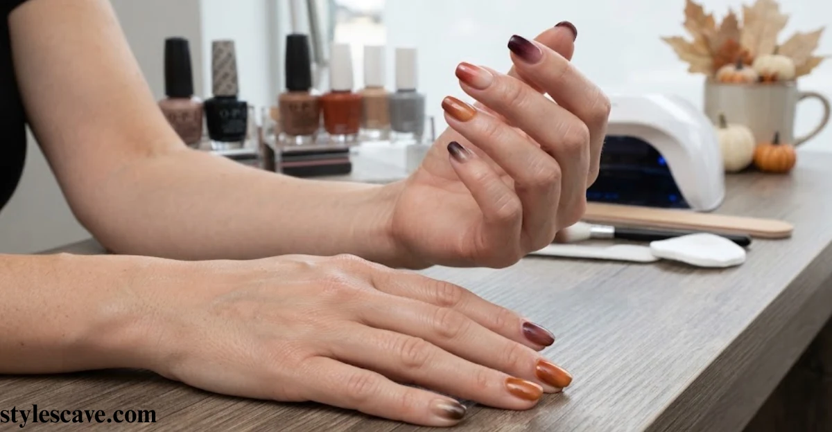 Best Fall Ombre Nail Colour Combinations