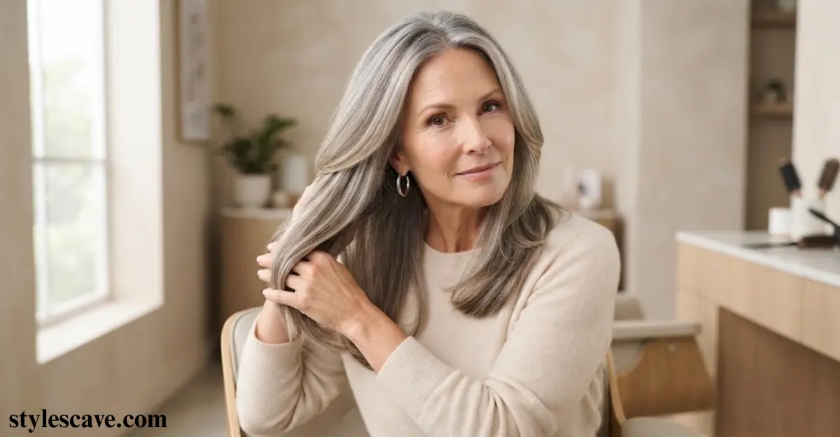 Blending Gray Hair with Highlights and Lowlights