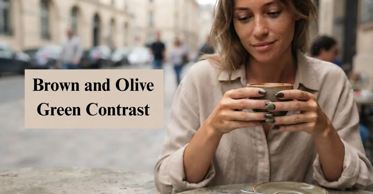 Brown and Olive Green Contrast