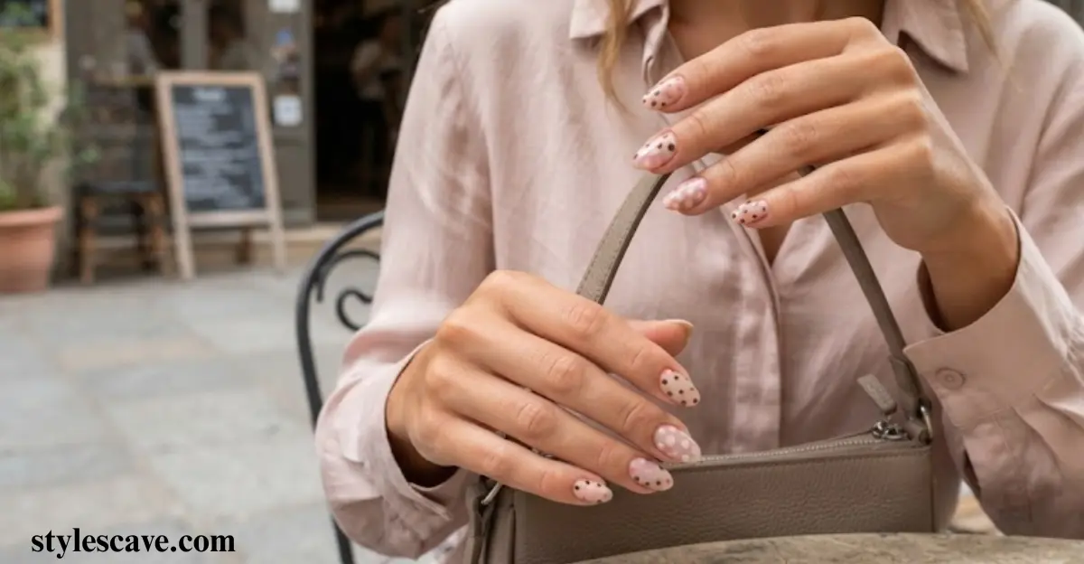 Brown and Pink Mismatch Dots