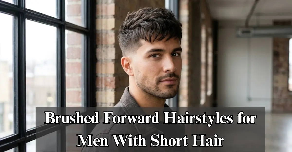 Brushed Forward Hairstyles for Men With Short Hair