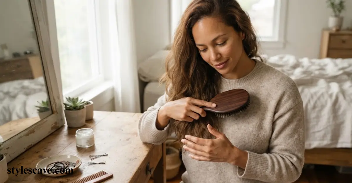 Brushing Dry Hair