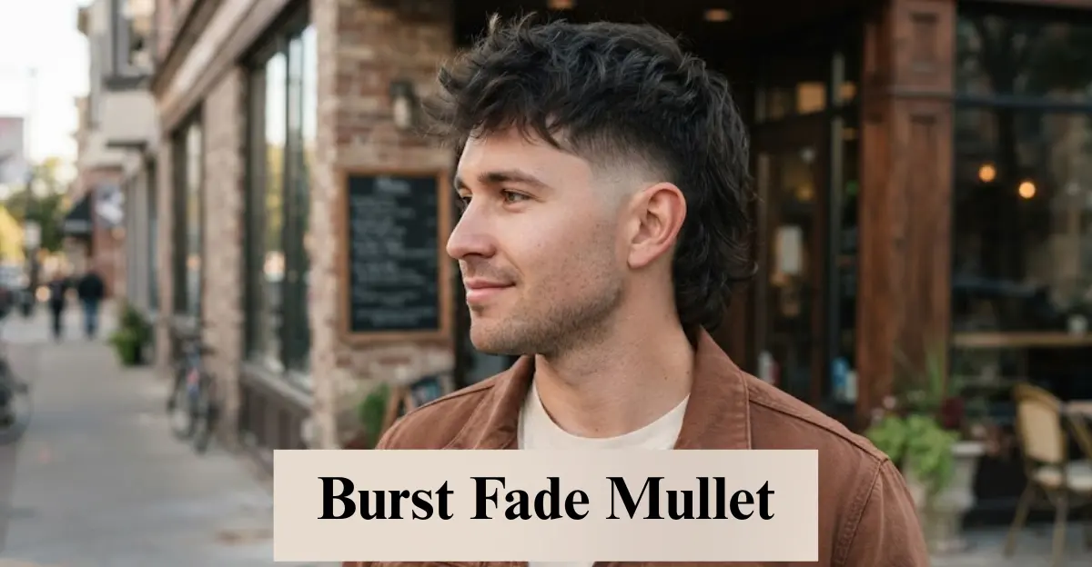 Burst Fade Mullet