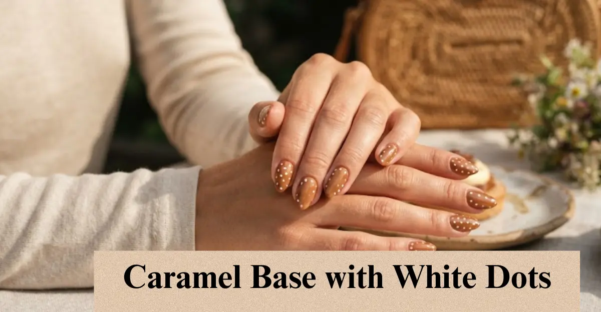 Caramel Base with White Dots