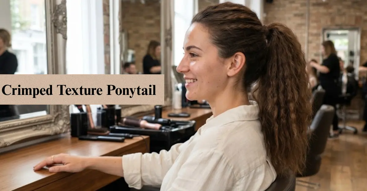Crimped Texture Ponytail