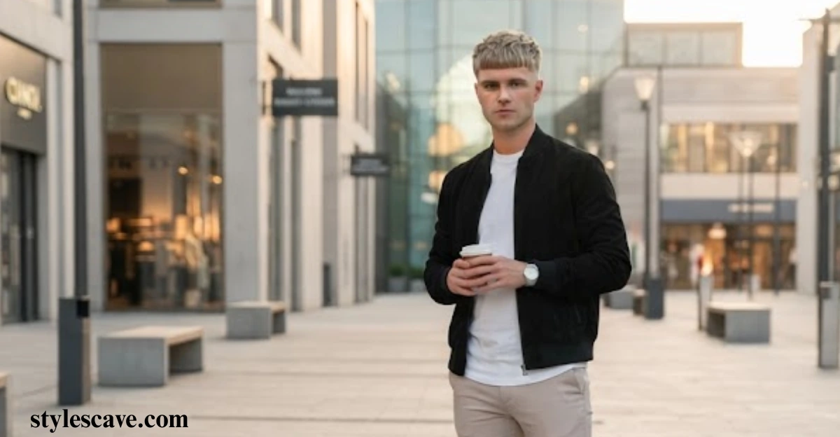 Crop Top Fade with Blunt Fringe