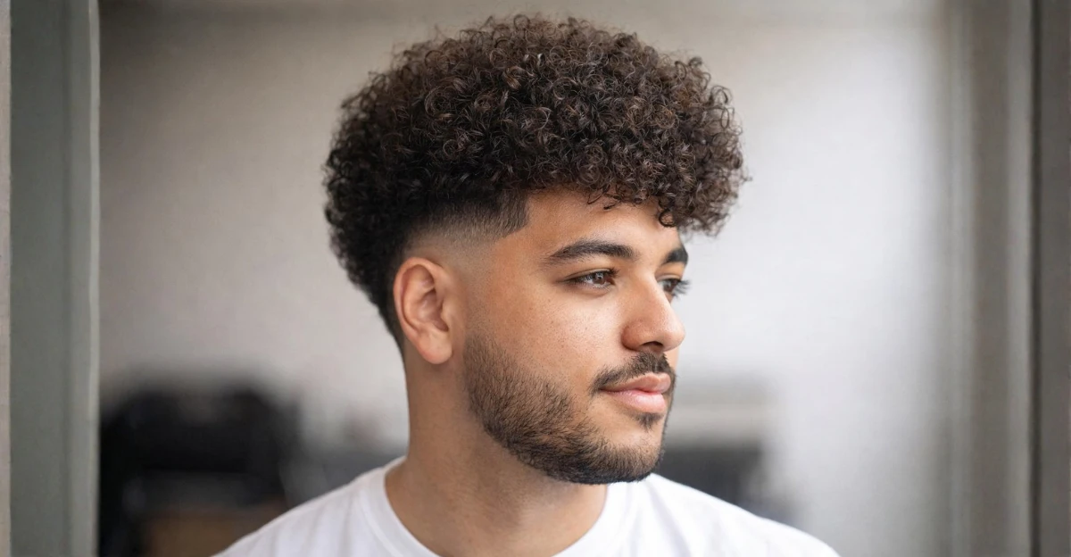 Curly Blowout Fade