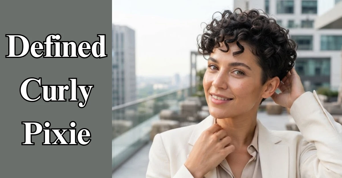  Defined Curly Pixie