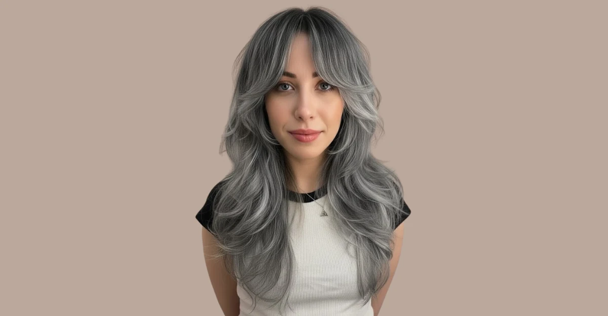 Gradient Wolf Cut with Fringed Bangs