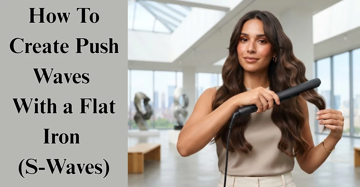 How To Create Push Waves With a Flat Iron (S-Waves)