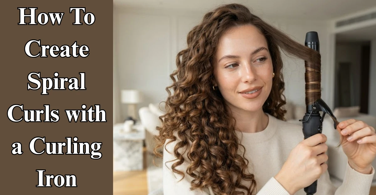 How To Create Spiral Curls with a Curling Iron