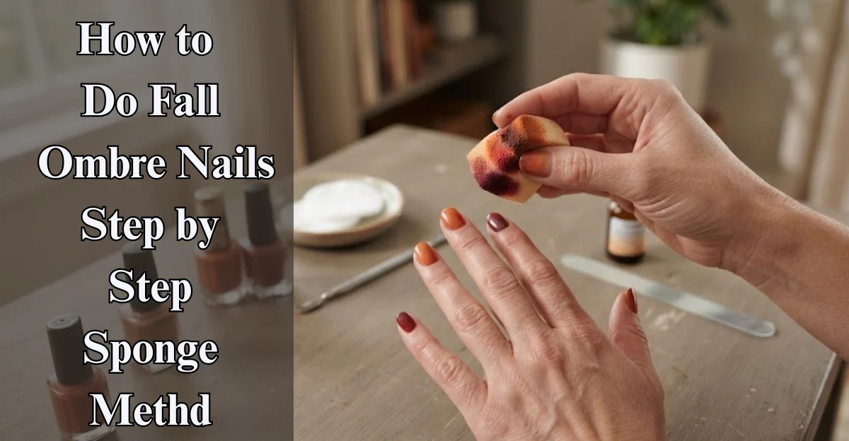 How to Do Fall Ombre Nails Step by Step (Sponge Method)